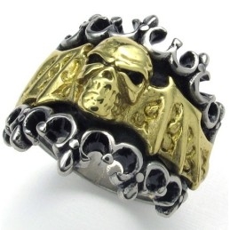 Zručná Výroba Farba Brilantnosť Odolný Titánový Prsteň