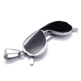 Náhrdelník S Príveskom Z Čistého Titánu, Čierny Model Slnečných Okuliarov