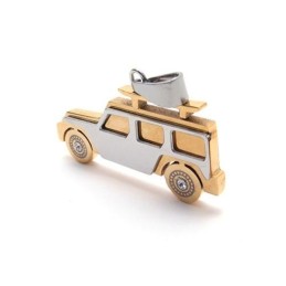 Pánsky Zlatý Prívesok Z Čistého Titánu Jeep