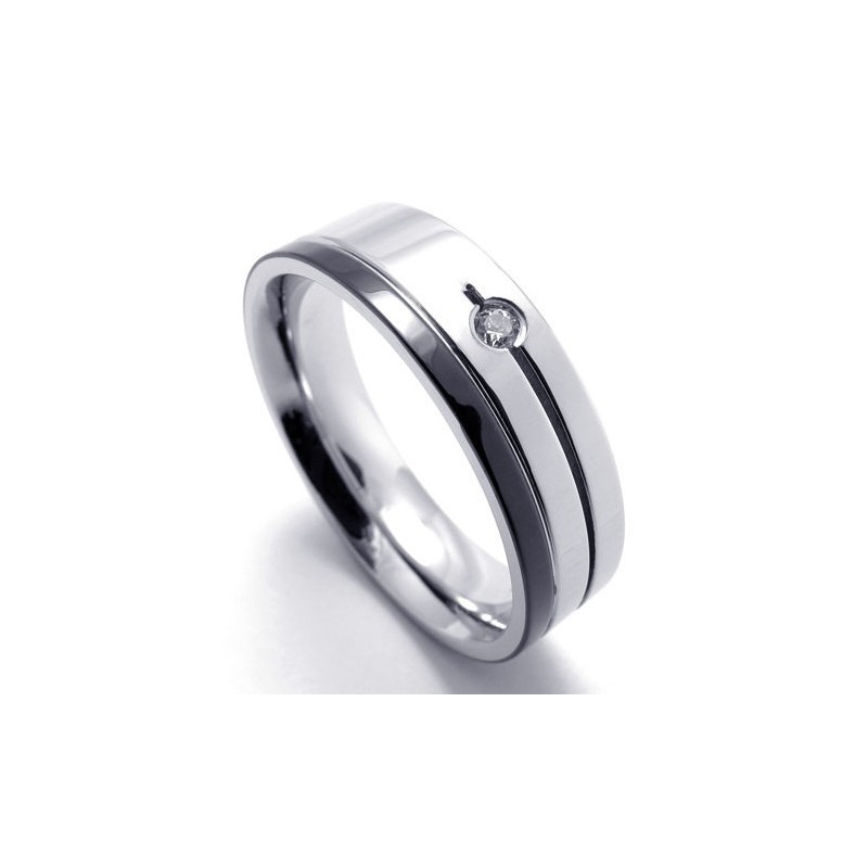 Jemne Spracovaná Farebná Brilantnosť Známa Pre Svoj Kvalitný Titánový Prsteň