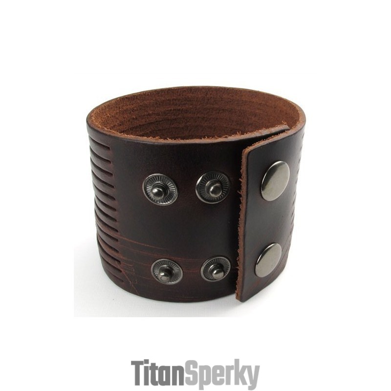 Zručná Výroba Jemné Farby Spoľahlivý Kvalitný Titánový Kožený Náramok