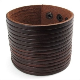 Zručná Výroba Jemné Farby Spoľahlivý Kvalitný Titánový Kožený Náramok