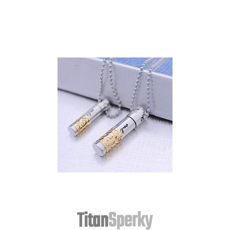 Módny Žltý Titánový Náhrdelník S Príveskom Pre Milovníkov Zlata