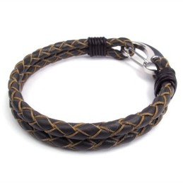 Šikovný Dizajn, Jemné Farby, Vynikajúca Kvalita, Titánový Kožený Náramok