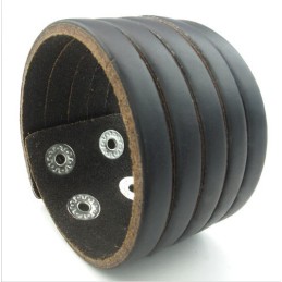 Zručná Výroba Jemné Farby Spoľahlivý Kvalitný Titánový Kožený Náramok