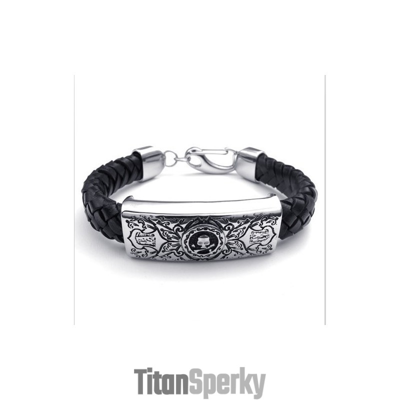 Atraktívny Dizajn, Jemné Farby, Vynikajúca Kvalita, Titánový Kožený Náramok