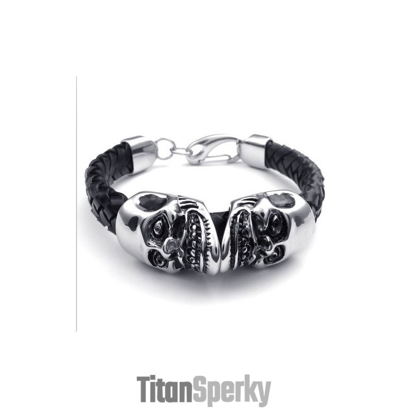 Moderný Dizajn, Jemné Farby, Spoľahlivý Kvalitný Titánový Kožený Náramok