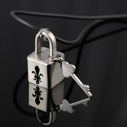 Titánový Náhrdelník S Príveskom Fashion Lock