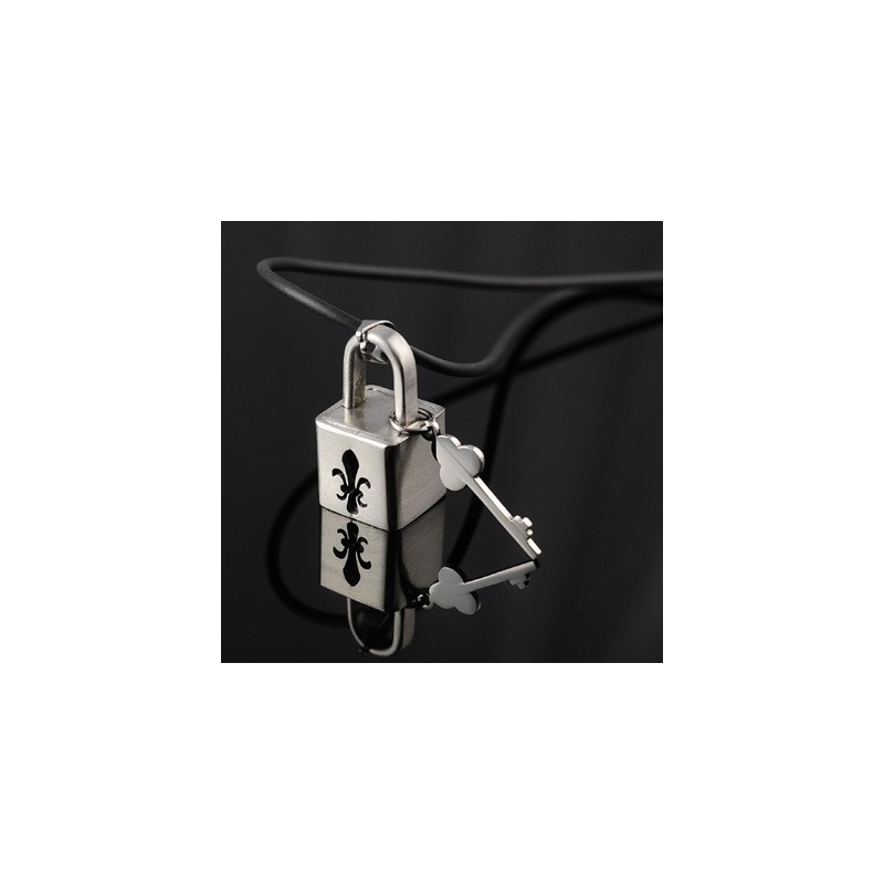 Titánový Náhrdelník S Príveskom Fashion Lock
