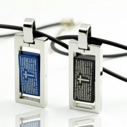 Titánový Náhrdelník S Príveskom Pie Jesus Cross Sweetheart Lovers