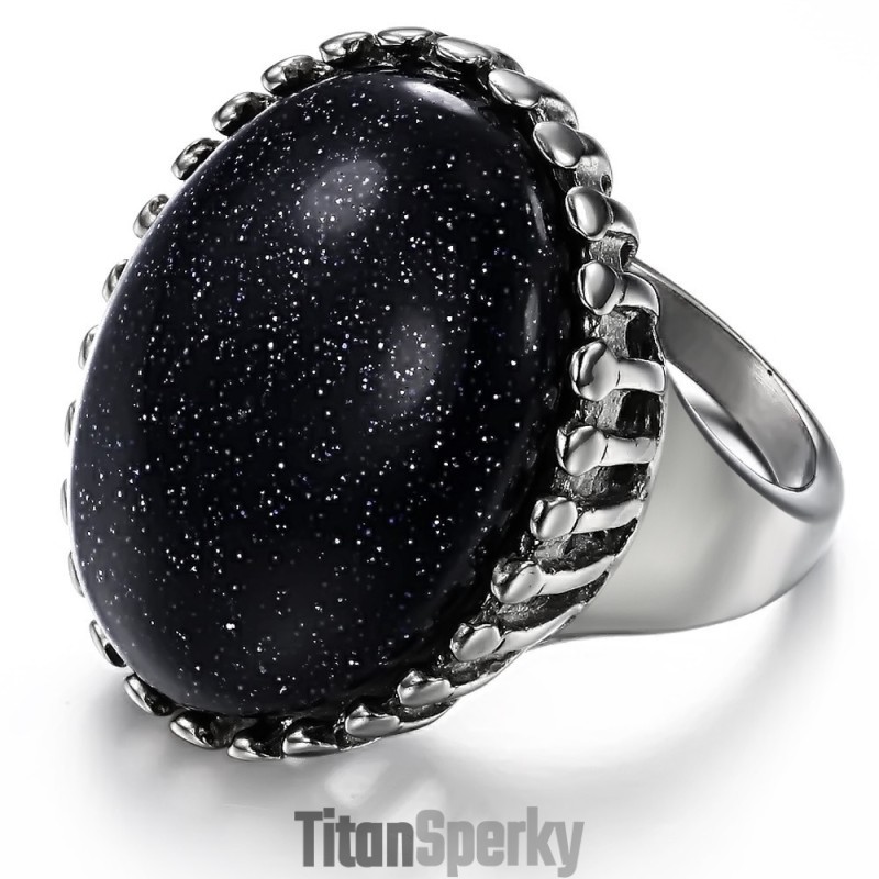 Kompletný Špecifikačný Titánový Prsteň S Kremencom Exaggerate