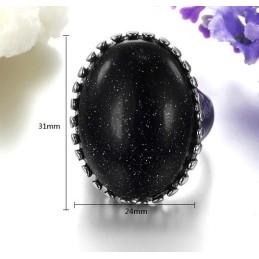 Kompletný Špecifikačný Titánový Prsteň S Kremencom Exaggerate