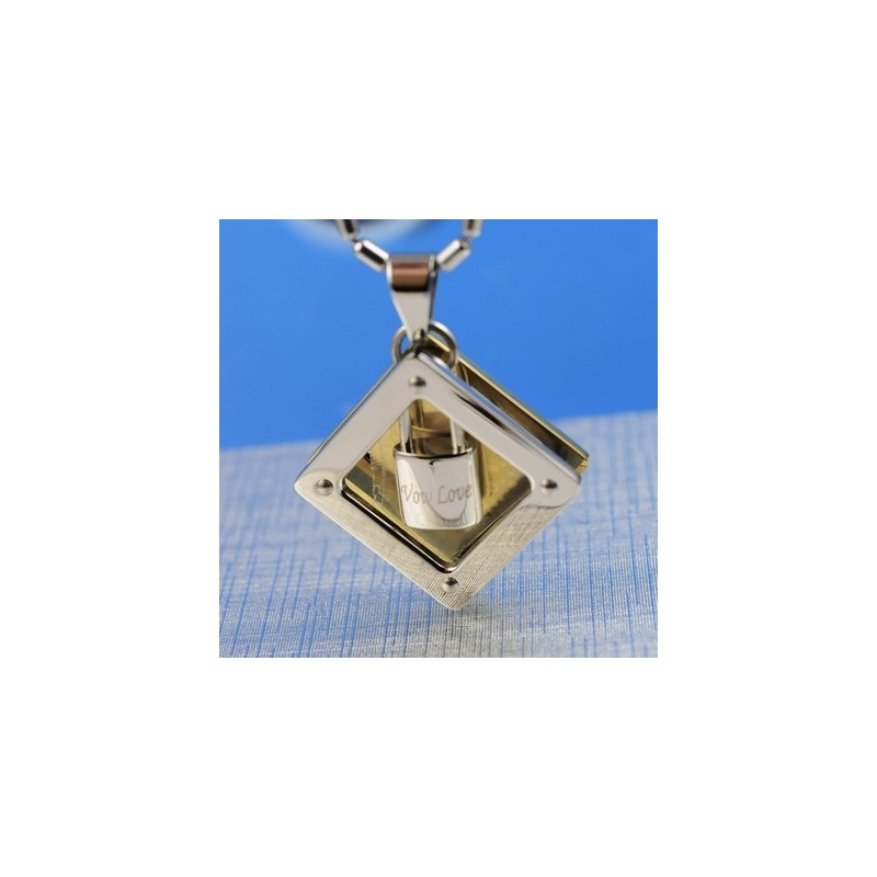 Titánový Náhrdelník S Príveskom Wow Love Sweetheart Lock
