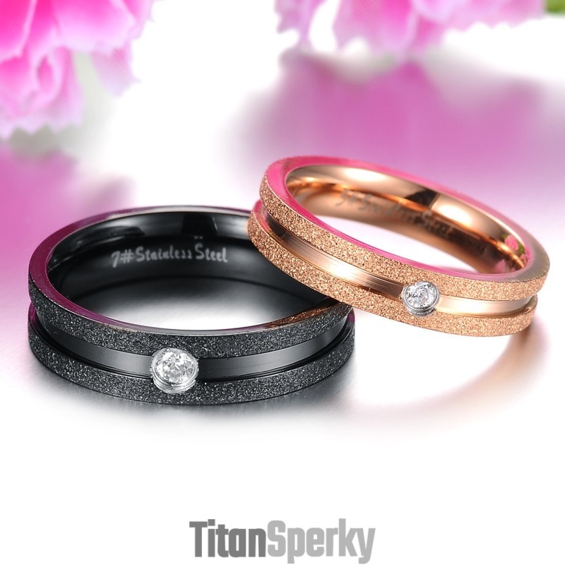 Spoľahlivý Kvalitný Titánový Prsteň S Perlovým Pieskom Pre Milovníkov