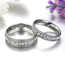 Široký Výber Perlového Piesku Titánový Prsteň Pre Milovníkov