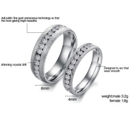 Široký Výber Perlového Piesku Titánový Prsteň Pre Milovníkov