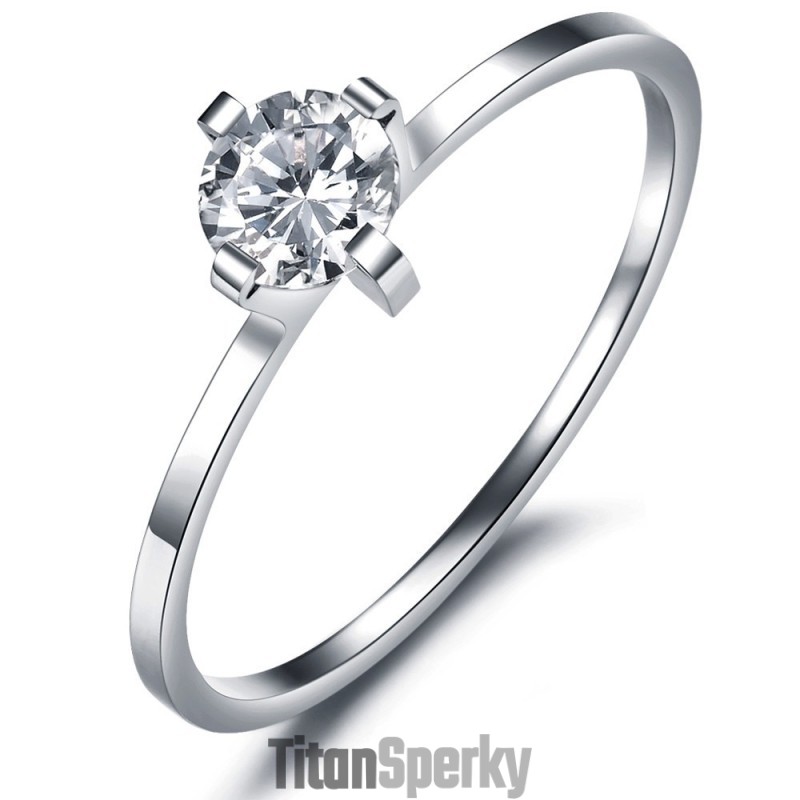 Spoľahlivý Výkonný Titánový Prsteň Pre Milovníkov S Kamienkami