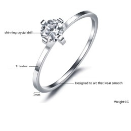 Spoľahlivý Výkonný Titánový Prsteň Pre Milovníkov S Kamienkami