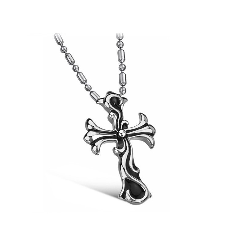 Vysokokvalitný Titánový Náhrdelník S Krížom Pre Mužov