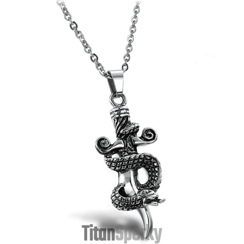 Vysokokvalitný Titánový Náhrdelník S Krížom Pre Mužov