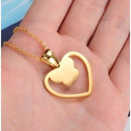 Známy Pre Svoj Kvalitný Titánový Náhrdelník V Tvare Motýľa Pre Ženy