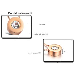 Stabilný Kvalitný Dámsky Titánový Náhrdelník S Kamienkami