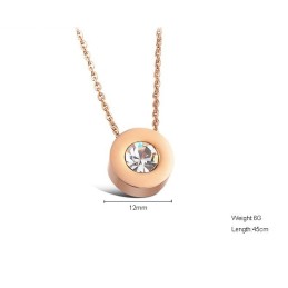 Stabilný Kvalitný Dámsky Titánový Náhrdelník S Kamienkami