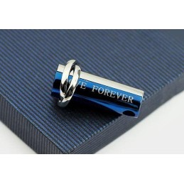Dvojdielny Titánový Prívesok Love Forever V Modrom A Striebornom Prevedení