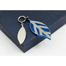 Titánový Prívesok A Náhrdelník S Modrým Listom Hackberry