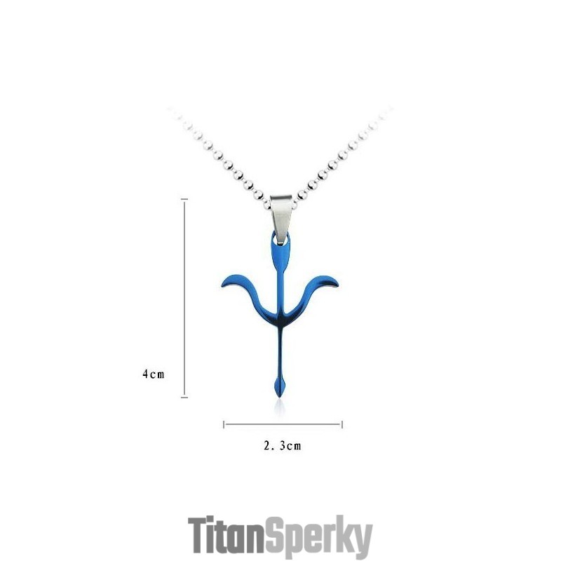 Prívesok A Náhrdelník Cupid'S Arrow Blue Titanium Prívesok A Náhrdelník Cupid'S Arrow Blue Titanium