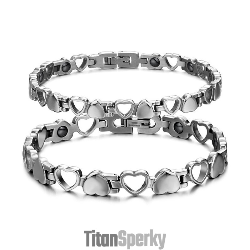 Titánový Náramok King Of Quantity Hollow Sweetheart Pre Milovníkov