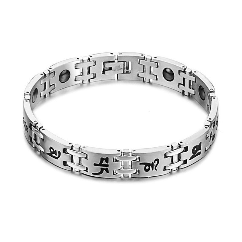 Stabilný Kvalitný Pánsky Titánový Magnetický Náramok Stabilný Kvalitný Pánsky Titánový Magnetický Náramok