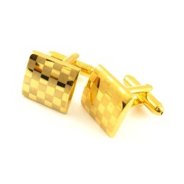Titánové Manžetové Gombíky So Zlatým Pokovovaním