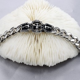 Vynikajúci Kvalitný Titánový Náramok S Lebkou Pre Mužov