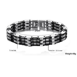 Spoľahlivý Výkonný Pánsky Klasický Titánový Náramok