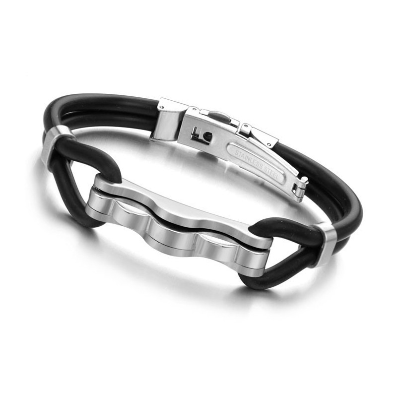 Titánovo-Silikónový Náramok Najvyššej Kvality