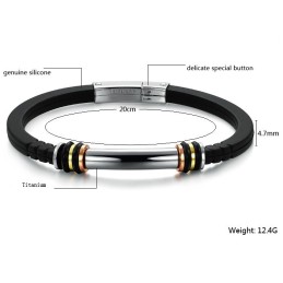 Titánovo-Silikónový Náramok Sa Dobre Predáva Po Celom Svete
