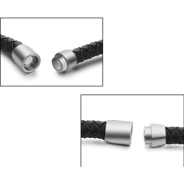 Spoľahlivý Reputačný Okrúhly Titánový Kožený Náramok