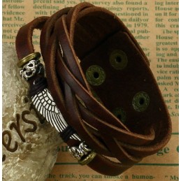 Vysokokvalitný Pánsky Titánový Kožený Náramok