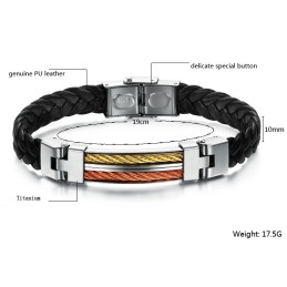 Titánový Kožený Náramok So Zaručenou Kvalitou A Množstvom