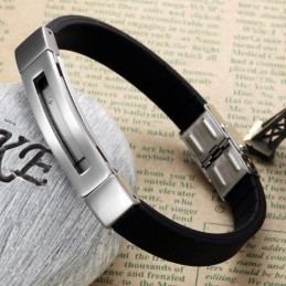 Vynikajúci Kvalitný Pánsky Titánový Silikónový Náramok