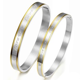 Stabilná Kvalita Forever Love Titanium Bangle Pre Milovníkov