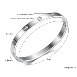 Vysokokvalitný Dámsky Titánový Náramok S Diamantom