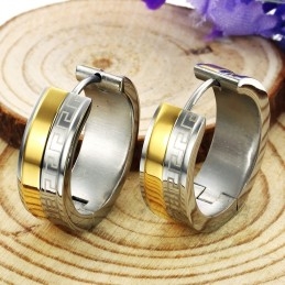 Titánové Náušnice S Jednoduchým Nástenným Vzorom