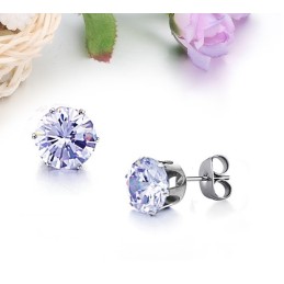 Titánové Náušnice Najvyššej Kvality S Diamantmi
