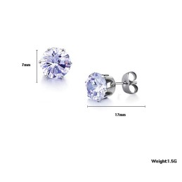 Titánové Náušnice Najvyššej Kvality S Diamantmi