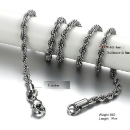 Kráľovná Kvalitnej Retiazky Twist Titanium