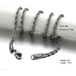 Kráľovná Kvalitnej Retiazky Twist Titanium