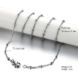 Spoľahlivá Retiazka Z Titánu S Perlou, Bez Alergií