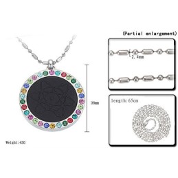 Odolný, Zdravotný A Praktický Titánový Náhrdelník S Pelelitom A Diamantom